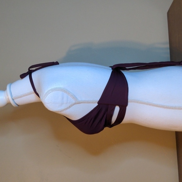 KONA SOL Faux Wrap Halter Bikini with Poppin Cherry String Bikini Bottom Size L - Picture 6 of 13